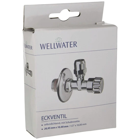 WELLWATER Eckventil, Messing, 1/2" 2 WELLWATER Eckventil, Messing, 1/2" – Bild 2
