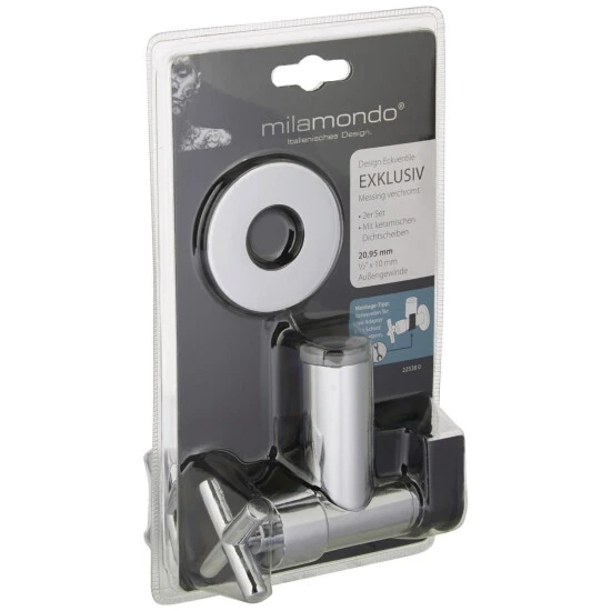 Milamondo Eckventil »EXKLUSIV«, Messing, 1/2" 2 Milamondo Eckventil »EXKLUSIV«, Messing, 1/2" – Bild 2