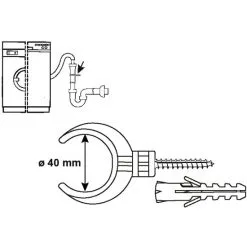 CORNAT Wandhalterung »Küchenzubehör«, Kunststoff, Weiß -Sanitärinstallation Verkäufe unnamed file 1104