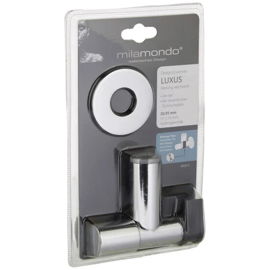 Milamondo Eckventil »LUXUS«, Messing, 1/2" 2 Milamondo Eckventil »LUXUS«, Messing, 1/2" – Bild 2