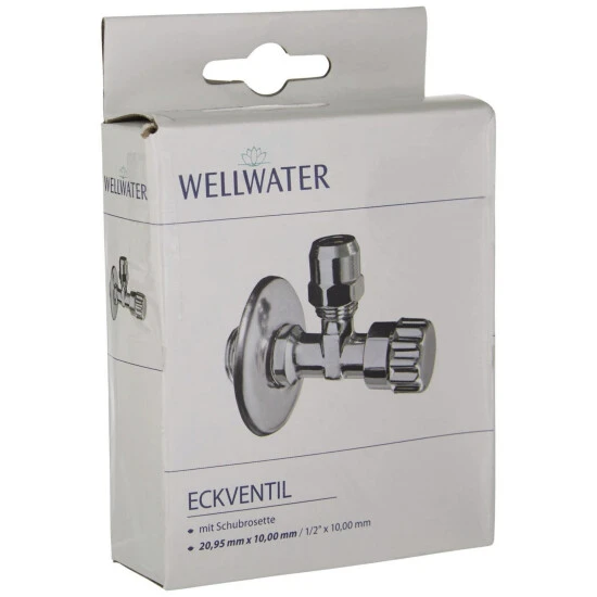 WELLWATER Eckventil, Messing, 1/2" 2 WELLWATER Eckventil, Messing, 1/2" – Bild 2