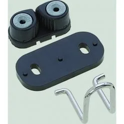 SEILFLECHTER Schotklemme, Mit Führung, Kunststoff, Schwarz