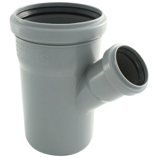 MARLEY HT-Einfachabzweig, Polypropylen (PP), Stärke: 1,8 Mm, DIN EN 1451-1 1 MARLEY HT-Einfachabzweig, Polypropylen (PP), Stärke: 1,8 Mm, DIN EN 1451-1