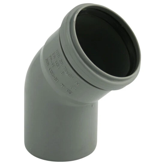 MARLEY HT-Bogen, Polypropylen (PP), Stärke: 1,8 Mm, DIN EN 1451-1 1 MARLEY HT-Bogen, Polypropylen (PP), Stärke: 1,8 Mm, DIN EN 1451-1