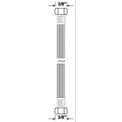 WELLWATER Flexschlauch, Länge: 0,2 M, Edelstahl -Sanitärinstallation Verkäufe unnamed file 1296