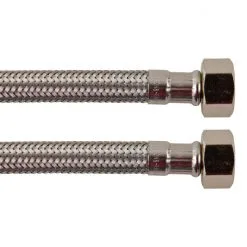 WELLWATER Flexschlauch, Länge: 0,5 M, Edelstahl