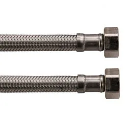 WELLWATER Flexschlauch, Länge: 1 M, Edelstahl