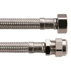 WELLWATER Flexschlauch, Länge: 0,3 M, Edelstahl