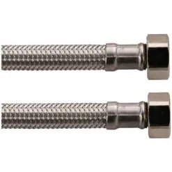 WELLWATER Flexschlauch, Länge: 0,5 M, Edelstahl