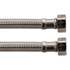 WELLWATER Flexschlauch, Länge: 1 M, Edelstahl