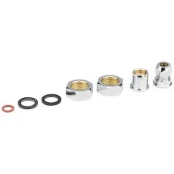 WELLWATER Verschraubungsset, Gummi/Messing, Silberfarben, 3/8" Oder 3/4"