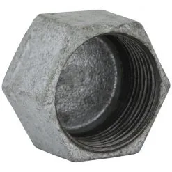 SANITOP-WINGENROTH Kappe, Temperguss, Grau, 1 1/4", Mehrkant