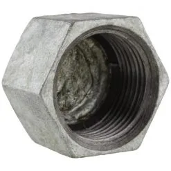 SANITOP-WINGENROTH Kappe, Temperguss, Grau, 1", Mehrkant