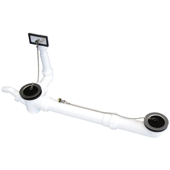 WELLWATER Ab-/Überlaufgarnitur, Kunststoff, Typ: 1 1/2" AG 1 WELLWATER Ab-/Überlaufgarnitur, Kunststoff, Typ: 1 1/2" AG