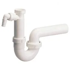 WELLWATER Röhrensiphon, Kunststoff, Typ: 1 1/2" IG X Ø 50 Mm