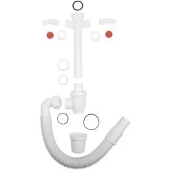 SANITOP-WINGENROTH Flaschengeruchverschluss, Kunststoff, Typ: 1 1/2" IG X Ø 40/50 Mm X 500 Mm