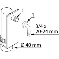WELLWATER Unterputz-Siphon, Kunststoff, Typ: 1" AG X Ø 40 Mm 5 WELLWATER Unterputz-Siphon, Kunststoff, Typ: 1" AG X Ø 40 Mm -Sanitärinstallation Verkäufe unnamed file 1473