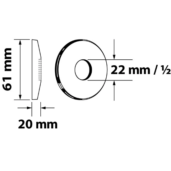 WELLWATER Rosette, Metall 2 WELLWATER Rosette, Metall – Bild 2