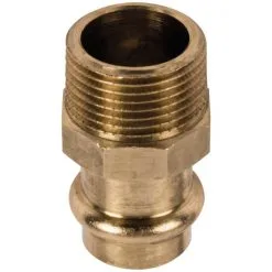 SANITOP-WINGENROTH Press-Übergangsnippel, Rotguss