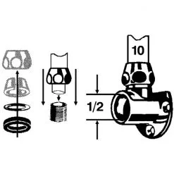 WELLWATER Wandscheibe, Messing 7 WELLWATER Wandscheibe, Messing -Sanitärinstallation Verkäufe unnamed file 1747