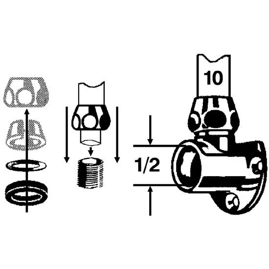 WELLWATER Wandscheibe, Messing 3 WELLWATER Wandscheibe, Messing – Bild 3