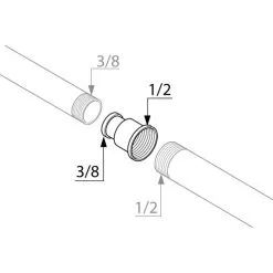 WELLWATER Reduziermuffe, Messing -Sanitärinstallation Verkäufe unnamed file 1754
