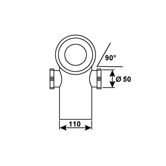 CORNAT Anschlussbogen, Kunststoff, Kein Gewinde Vorhanden 2 CORNAT Anschlussbogen, Kunststoff, Kein Gewinde Vorhanden – Bild 2