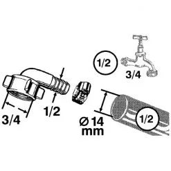 WELLWATER Winkel-Schlauchverschraubung, Messing -Sanitärinstallation Verkäufe unnamed file 1796