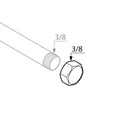 WELLWATER Kappe, Messing -Sanitärinstallation Verkäufe unnamed file 1817