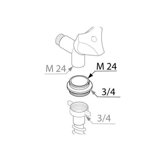 WELLWATER Reduzierstück, Messing 2 WELLWATER Reduzierstück, Messing – Bild 2
