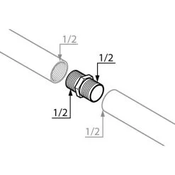 WELLWATER Doppelnippel, Messing -Sanitärinstallation Verkäufe unnamed file 1868