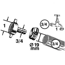 WELLWATER Schlauchverschraubung, Messing 3 WELLWATER Schlauchverschraubung, Messing -Sanitärinstallation Verkäufe unnamed file 1917