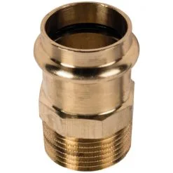 SANITOP-WINGENROTH Press-Übergangsnippel, Rotguss