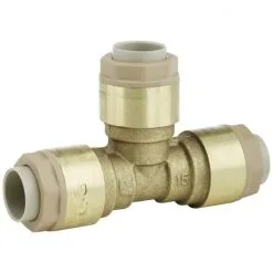 SANITOP-WINGENROTH Steck-T-Stück, Messing