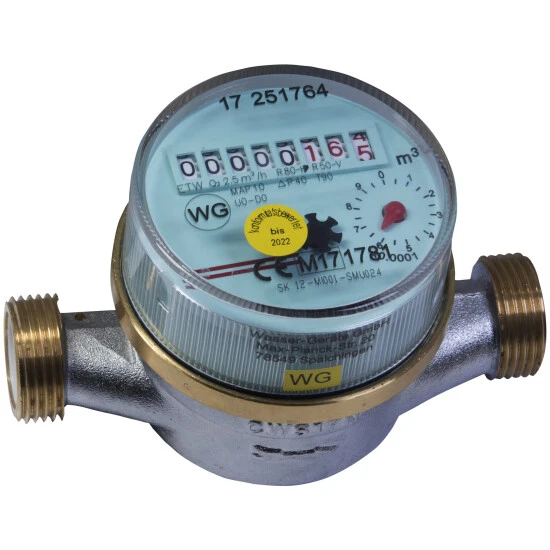 CONMETALL Wohnungswasserzähler, Messing, Alusilberfarben, Goldfarben 1 CONMETALL Wohnungswasserzähler, Messing, Alusilberfarben, Goldfarben