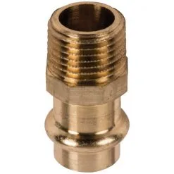 SANITOP-WINGENROTH Press-Übergangsnippel, Rotguss