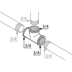 WELLWATER T-Stück, Messing -Sanitärinstallation Verkäufe unnamed file 2015