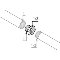 WELLWATER Reduzierstück, Messing -Sanitärinstallation Verkäufe unnamed file 2077
