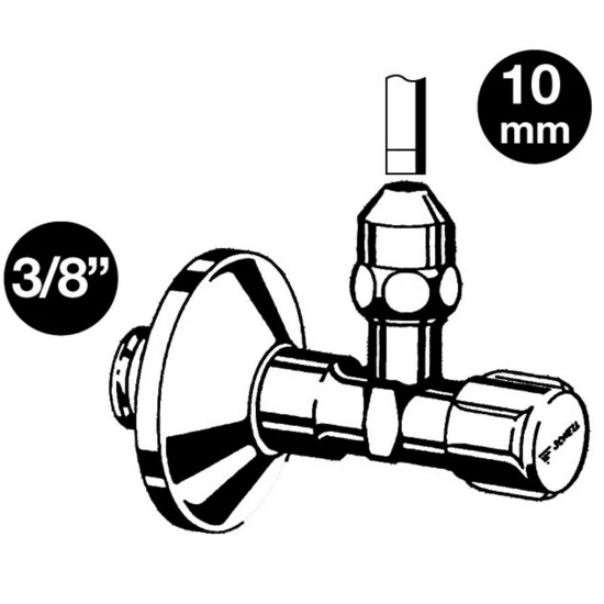 SCHELL Eckventil, Messing 2 SCHELL Eckventil, Messing – Bild 2