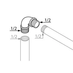 WELLWATER Winkel, Messing 4 WELLWATER Winkel, Messing -Sanitärinstallation Verkäufe unnamed file 2107