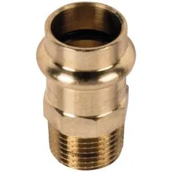 SANITOP-WINGENROTH Press-Übergangsnippel, Rotguss