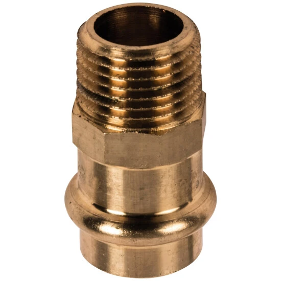 SANITOP-WINGENROTH Press-Übergangsnippel, Rotguss 2 SANITOP-WINGENROTH Press-Übergangsnippel, Rotguss – Bild 2