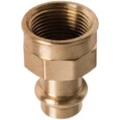 SANITOP-WINGENROTH Press-Übergangsmuffe, Rotguss