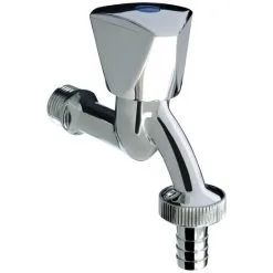 WELLWATER Auslaufventil, Messing, Verchromt, ½"