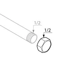 WELLWATER Kappe, Messing -Sanitärinstallation Verkäufe unnamed file 2152