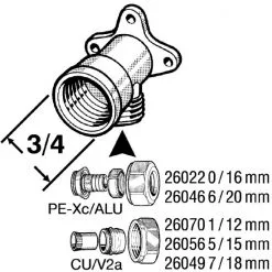 WIROFLEX® Schraubsystem, Messing -Sanitärinstallation Verkäufe unnamed file 2228