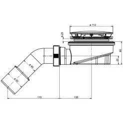 OTTOFOND Duschablauf »Tasso SF60«, Ø: 90 Mm, Kunststoff -Sanitärinstallation Verkäufe unnamed file 247