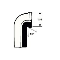 CORNAT Ablaufbogen, Kunststoff, 110mm