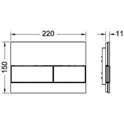 TECE Betätigungsplatte, Weiß -Sanitärinstallation Verkäufe unnamed file 251