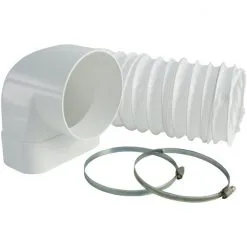 MARLEY Umlenkstück Mit Schlauch »Lüftungtechnik«, Kunststoff, Ø 12,5 Cm